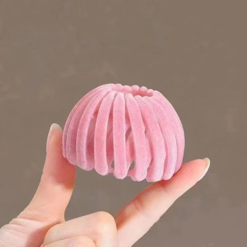 1pc Horse tail hair clips for women, bird's nest shaped hair clip, simple hairpin for girls, lazy braiding tool