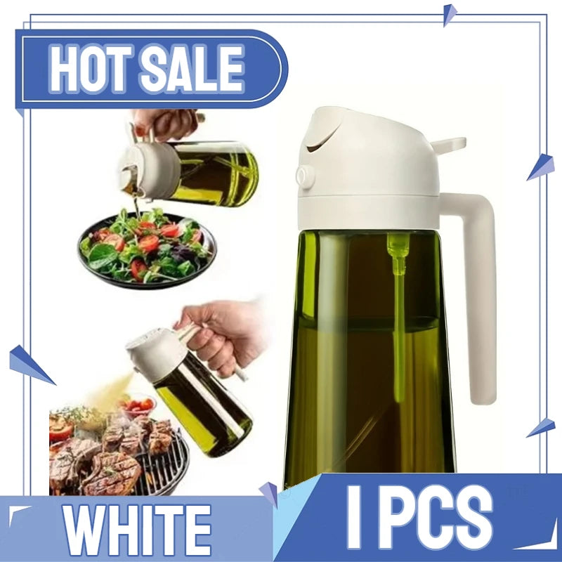 2in1 Kitchen Spray Oil Dispenser Oil Sprayer Polisher Or Only Spray for Air Fryer Salad Grilling Roasting Cooking Kitchen Acce