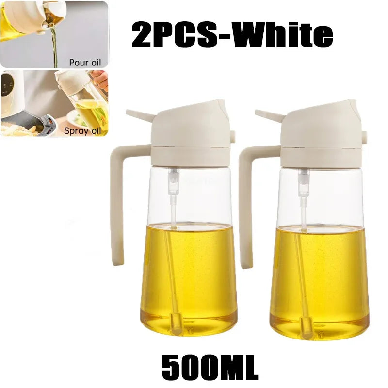 2in1 Kitchen Spray Oil Dispenser Oil Sprayer Polisher Or Only Spray for Air Fryer Salad Grilling Roasting Cooking Kitchen Acce