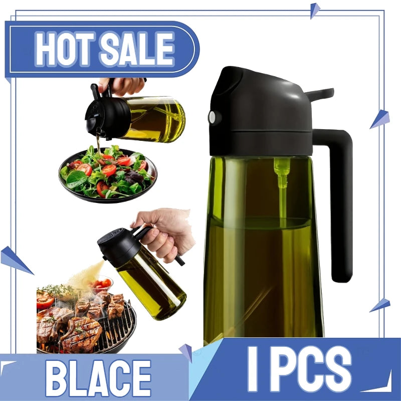 2in1 Kitchen Spray Oil Dispenser Oil Sprayer Polisher Or Only Spray for Air Fryer Salad Grilling Roasting Cooking Kitchen Acce