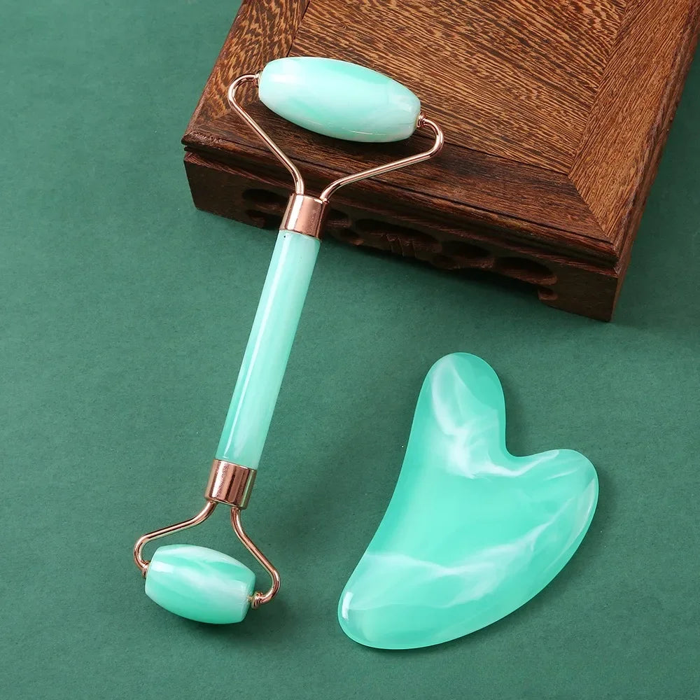 Gua Sha Roller for Face Neck Eye Resin Facial Massage Instrument Health Care Scraping Board Muscle Beauty Skincare Tool Массажер