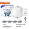 Scalp Massager with Red Light Therapy Vibrating & Kneading Silicone Design for Soothing Scalp and Relaxing Body-Health Care Tool