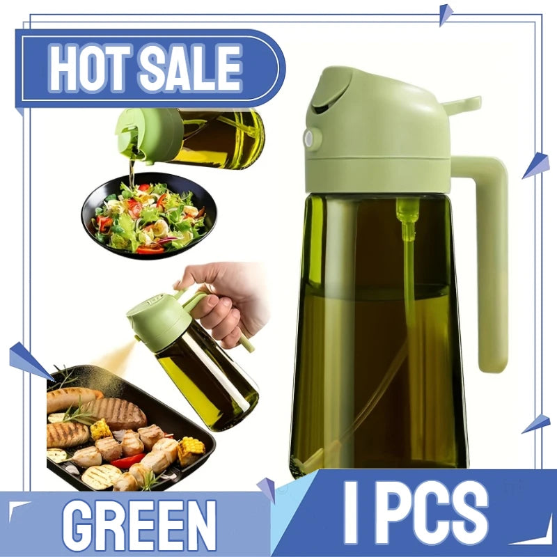 2in1 Kitchen Spray Oil Dispenser Oil Sprayer Polisher Or Only Spray for Air Fryer Salad Grilling Roasting Cooking Kitchen Acce