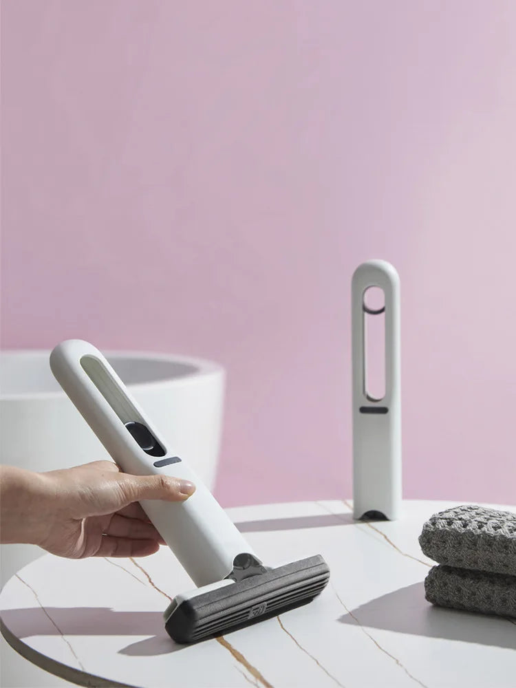 Mini Handheld Mop Folding Powerful Squeeze Home Cleaning Mops with Sponge Self-squeezing Floor Washing Mops Desk Window Car