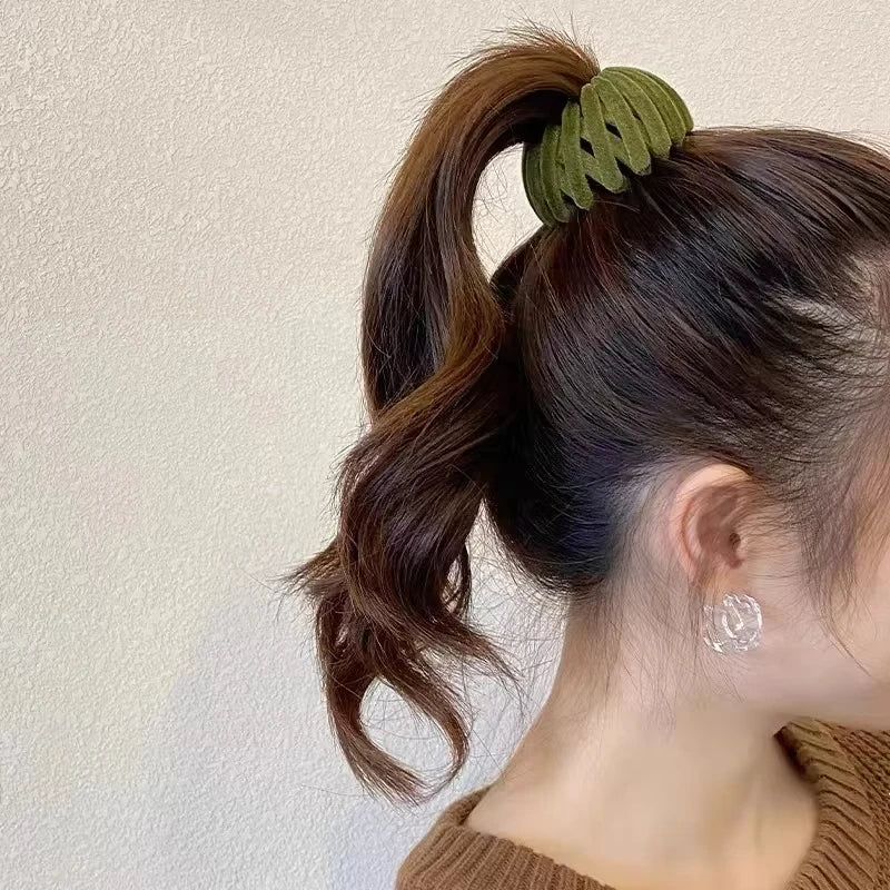 1pc Horse tail hair clips for women, bird's nest shaped hair clip, simple hairpin for girls, lazy braiding tool
