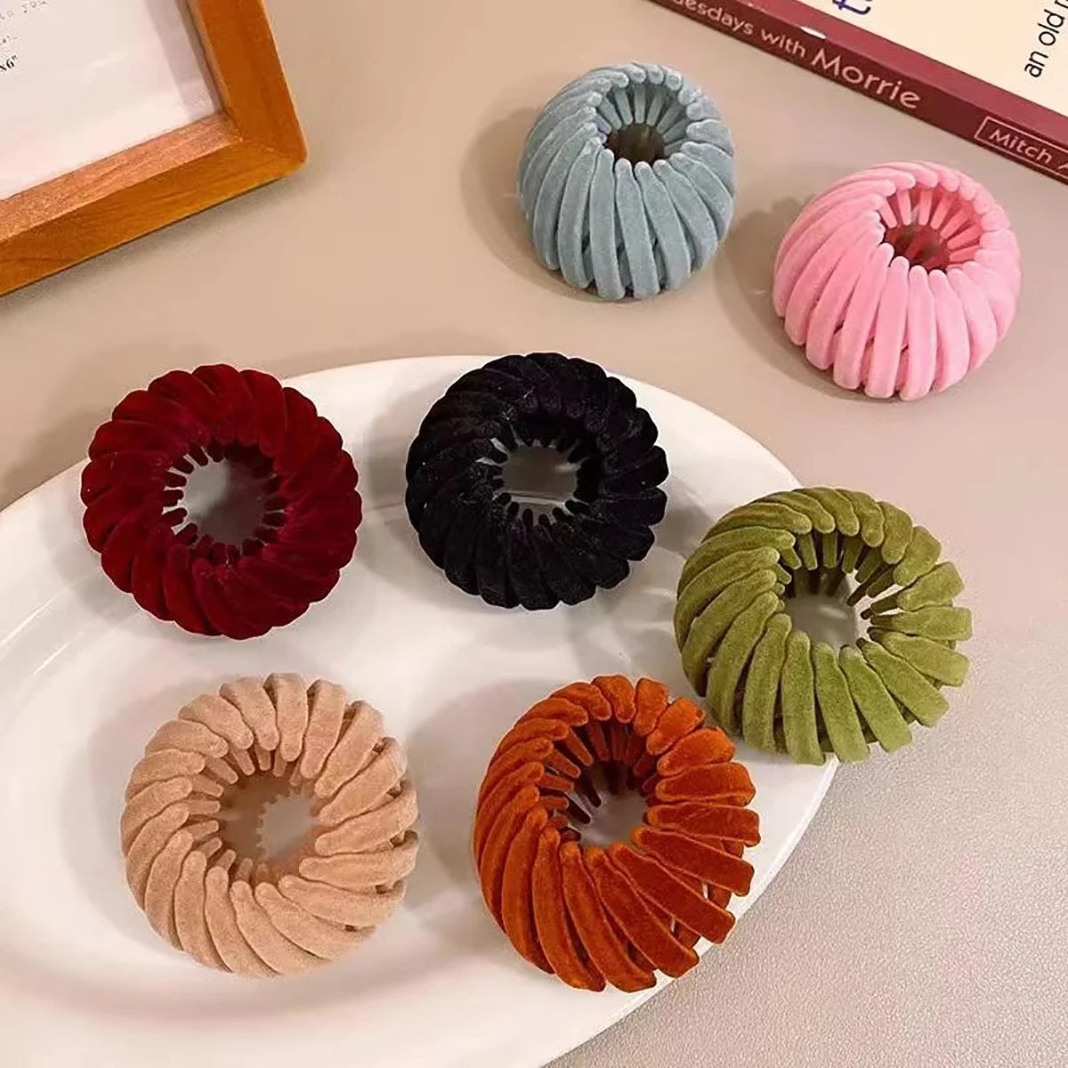1pc Horse tail hair clips for women, bird's nest shaped hair clip, simple hairpin for girls, lazy braiding tool