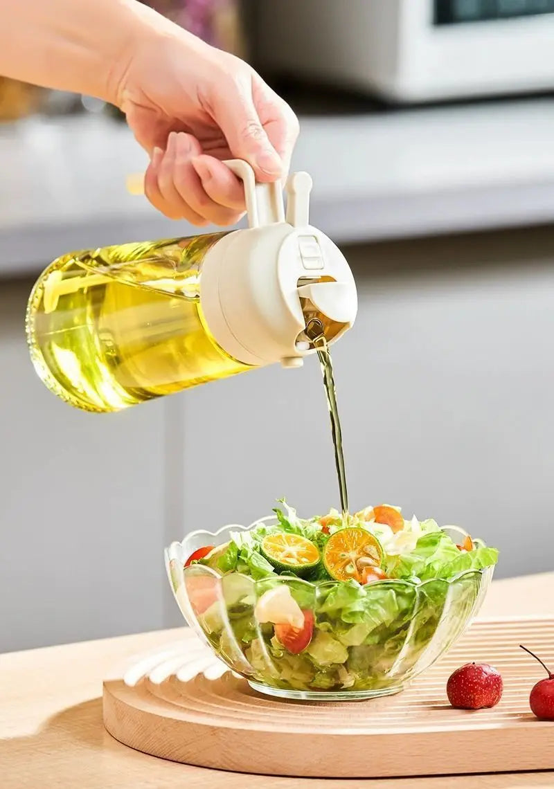 2in1 Kitchen Spray Oil Dispenser Oil Sprayer Polisher Or Only Spray for Air Fryer Salad Grilling Roasting Cooking Kitchen Acce