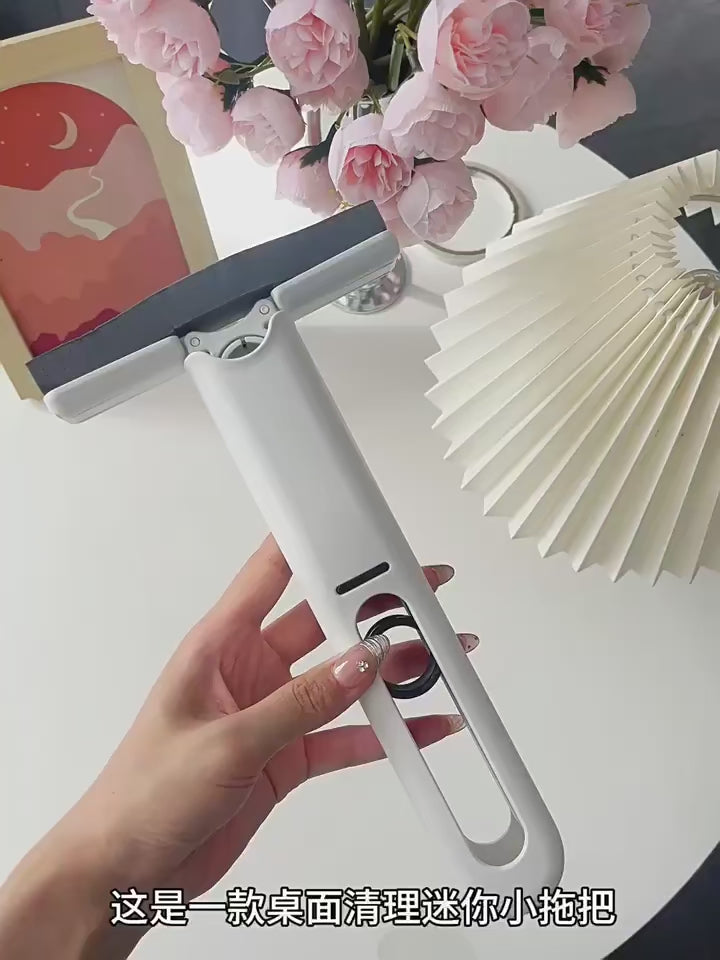 Mini Handheld Mop Folding Powerful Squeeze Home Cleaning Mops with Sponge Self-squeezing Floor Washing Mops Desk Window Car